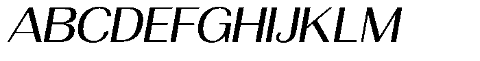 Morenta Slanted Expanded Font UPPERCASE