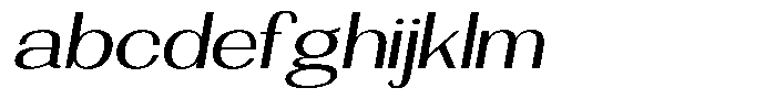Morenta Slanted Expanded FONT