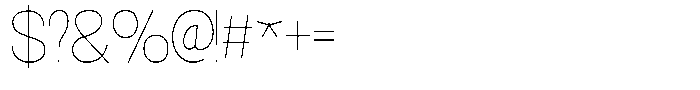 Morenta Thin Condensed Font OTHER CHARS