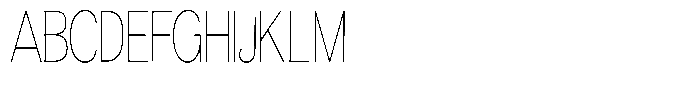 Morenta Thin Condensed Font UPPERCASE