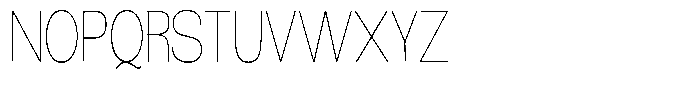 Morenta Thin Condensed Font UPPERCASE