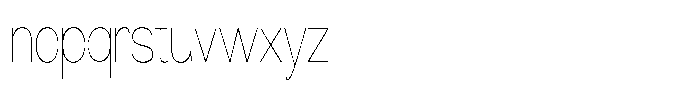 Morenta Thin Condensed Font LOWERCASE