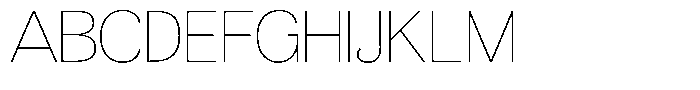 Morenta Thin Expanded Font UPPERCASE