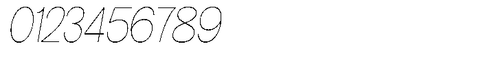 Morenta Thin Slanted Condensed Font OTHER CHARS