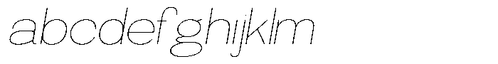Morenta Thin Slanted Expanded FONT
