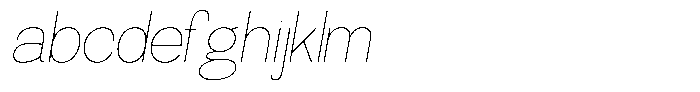 Morenta Thin Slanted FONT