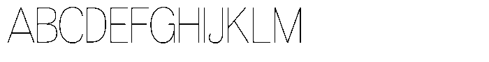 Morenta Thin Font UPPERCASE