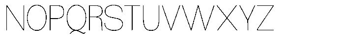 Morenta Thin Font UPPERCASE