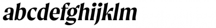 Moret Semibold Oblique Font LOWERCASE