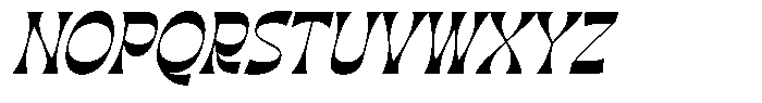 Morgai Retan Italic Font UPPERCASE
