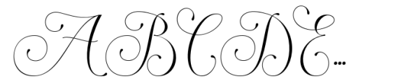 Morgalino Font UPPERCASE