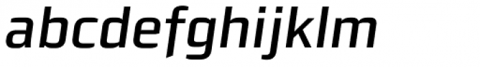 Morgan Sans Medium Italic Font LOWERCASE