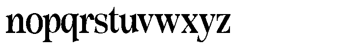 Morgazine  Condensed Font LOWERCASE