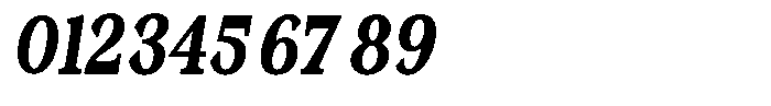 Morgazine  Contrast Condensed Italic Font OTHER CHARS