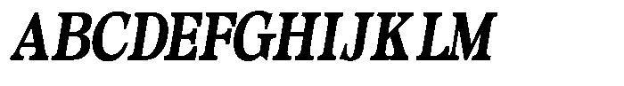 Morgazine  Contrast Condensed Italic Font UPPERCASE