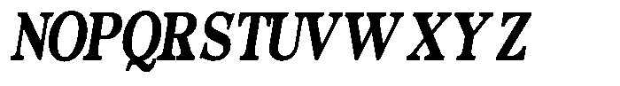Morgazine  Contrast Condensed Italic Font UPPERCASE