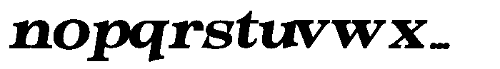 Morgazine  Contrast Expanded Italic Font LOWERCASE