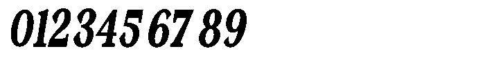 Morgazine  Contrast Extra Condensed Italic Font OTHER CHARS