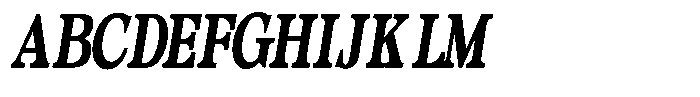 Morgazine  Contrast Extra Condensed Italic Font UPPERCASE