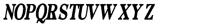 Morgazine  Contrast Extra Condensed Italic Font UPPERCASE