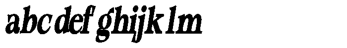 Morgazine  Contrast Extra Condensed Italic FONT