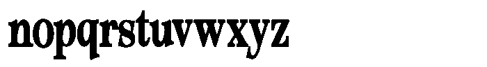 Morgazine  Contrast Extra Condensed Font LOWERCASE