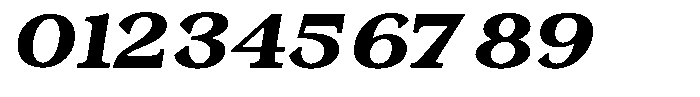 Morgazine  Contrast Extra Expanded Italic Font OTHER CHARS