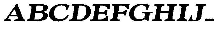 Morgazine  Contrast Extra Expanded Italic Font UPPERCASE
