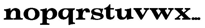 Morgazine  Contrast Extra Expanded Font LOWERCASE