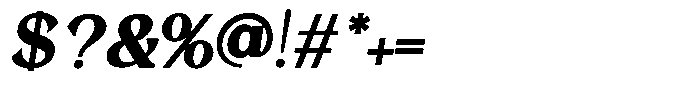 Morgazine  Contrast Italic Font OTHER CHARS