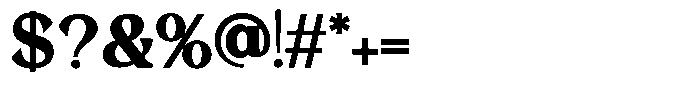 Morgazine  Contrast Regular Font OTHER CHARS