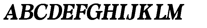 Morgazine  Contrast Semi Condensed Italic Font UPPERCASE