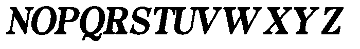 Morgazine  Contrast Semi Condensed Italic Font UPPERCASE