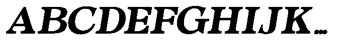 Morgazine  Contrast Semi Expanded Italic Font UPPERCASE