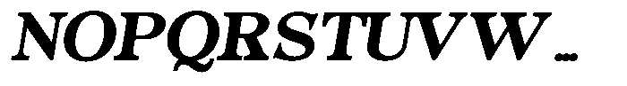 Morgazine  Contrast Semi Expanded Italic Font UPPERCASE