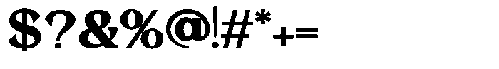 Morgazine  Contrast Semi Expanded Font OTHER CHARS