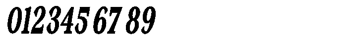 Morgazine  Contrast Ultra Condensed Italic Font OTHER CHARS