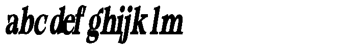 Morgazine  Contrast Ultra Condensed Italic FONT