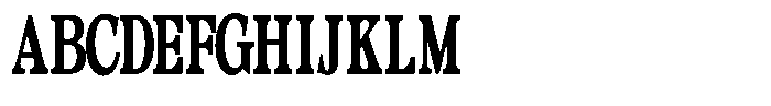 Morgazine  Contrast Ultra Condensed Font UPPERCASE