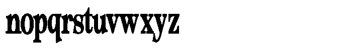 Morgazine  Contrast Ultra Condensed Font LOWERCASE