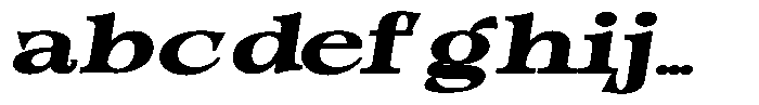 Morgazine  Contrast Ultra Expanded Italic FONT