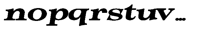 Morgazine  Contrast Ultra Expanded Italic Font LOWERCASE