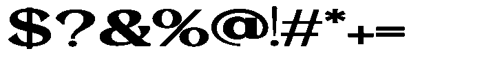 Morgazine  Contrast Ultra Expanded Font OTHER CHARS