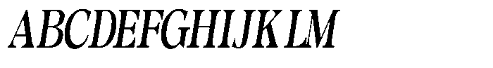 Morgazine  Extra Condensed Slant Font UPPERCASE
