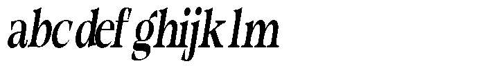 Morgazine  Extra Condensed Slant FONT