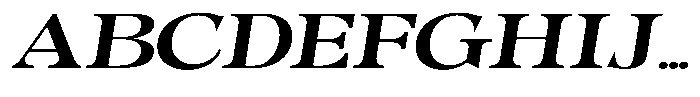 Morgazine  Extra Expanded Slant Font UPPERCASE