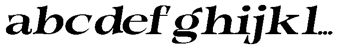 Morgazine  Extra Expanded Slant FONT