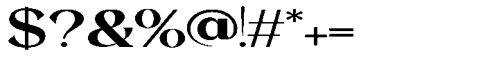 Morgazine  Extra Expanded Font OTHER CHARS