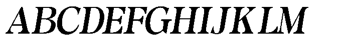 Morgazine  Semi Condensed Slant Font UPPERCASE