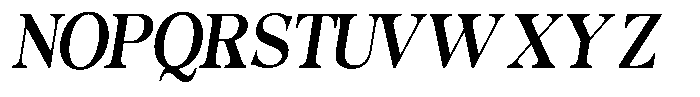 Morgazine  Semi Condensed Slant Font UPPERCASE